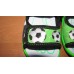 3F тапочки-босоножки текстильные мальчику футбол