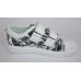 Skazka R736222987 белые кроссовки-кеды мальчику с рисунками: карты, кубики игральные