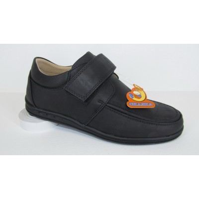 Skazka R868534071 туфли закрытые мальчику черные в школу 