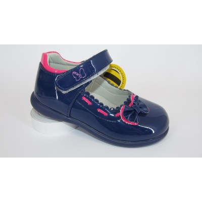 Clibee D-501 туфельки синие с розовым девочке 