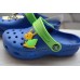 Jose Amorales 116135 кроксы синие с зеленым с улиточкой мальчику 