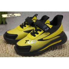 Kimboo кросівки чорні з жовтим хлопчикам осінь 