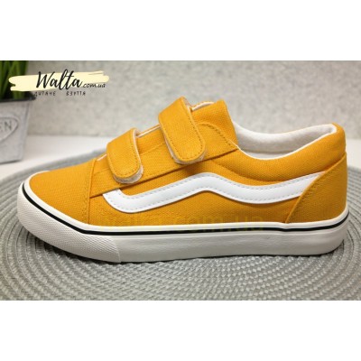 Сlibee В288 текстильні кеди жовті репліка Vans на фізкульутру