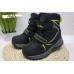 B&G Би джи EVS 22-9-0406 зимові термо черевики чобітки  чорні з жовтим