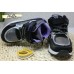 Сlibee Н-293А демі хайтопи кросівки дівчаткам чорні з фіолетовим  в садочок 