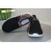 Apawwa Z48 текстильні кросівки сліпони чорні з рожевим  на фізкультуру 