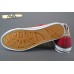 красные текстильные кеды реплика Converse на шнуровке