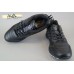 Bona 628  кожаные мужские подростковые кроссовки черные 