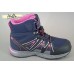 B&G EVS 186-233 Би джи зимние термо ботинки кроссовки девочке синие с розовым
