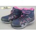 B&G EVS 186-233 Би джи зимние термо ботинки кроссовки девочке синие с розовым