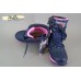 B&G Би джи 209-804 термо ботинки девочке синие с розовым "звезды"