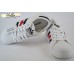 Violeta белые кроссовки с перфорацией реплика Adidas 