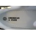  American Club стильные кеды-кроссовки девочке белые с черным