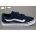 Сlibee B288 текстильные кеды синие с белым реплика Vans в школу