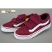 Сlibee B288 текстильные кеды бордовые реплика Vans в школу