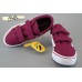 Сlibee B288 текстильные кеды бордовые реплика Vans в школу