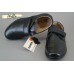 Kangfu С731 кожаные туфли мальчику в школу черные 