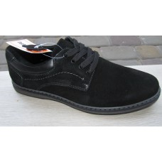 Kangfu N1565-H замшевые туфли мужские подростковые черные 