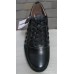 Kangfu N1198-2  туфли-кроссовки мужские подростковые кожа черные 