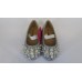 Paliament D18170-2 туфли-балетки девочке нарядные серебро с бусинками