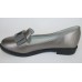 HOROSO ТВ91-6С  туфли балетки школьные девочке серебро на каблучке